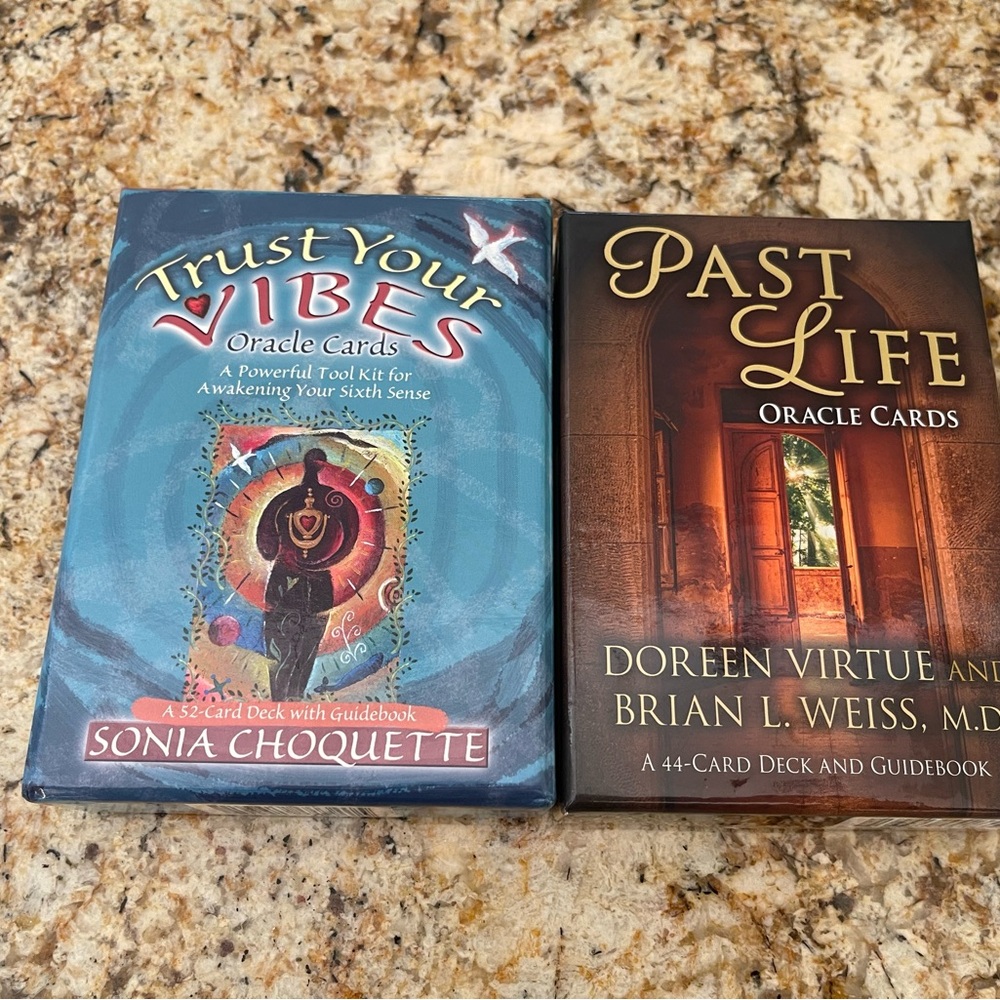 Trust your vibes and past life Oracle cards